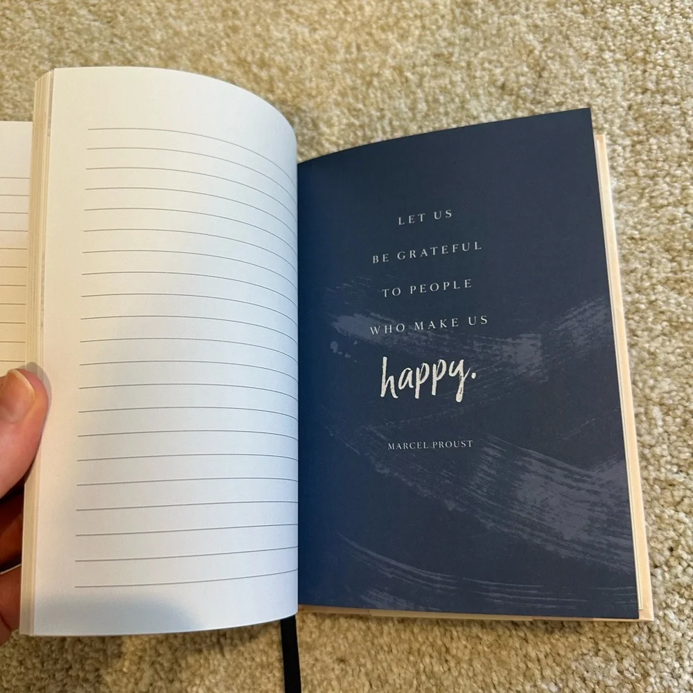Simply Grateful Journal in Cream